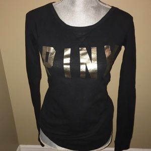 PINK long sleeve black thermal